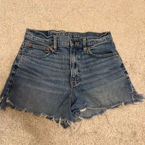 American Eagle Outfitters Distressed Blue Jean Shorts